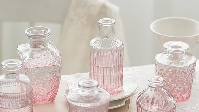 Pink Glass Bud Vase Set Review